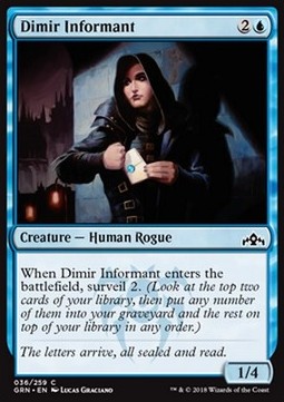 Dimir Informant - Guilds of Ravnica (Common) [36]