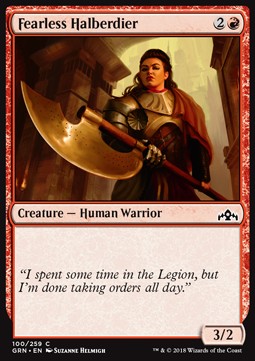 Fearless Halberdier - Guilds of Ravnica (Common) [100]