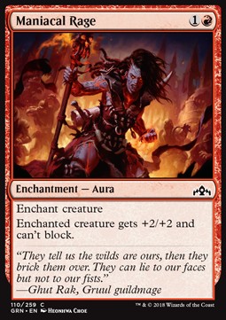 Maniacal Rage - Guilds of Ravnica (Common) [110]