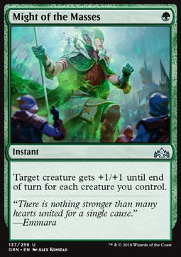 Might of the Masses - Guilds of Ravnica (Uncommon) [137]