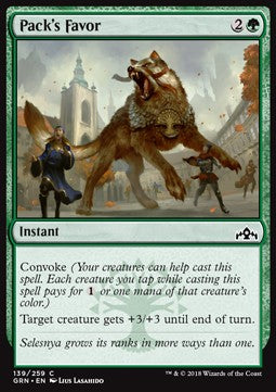 Pack's Favor - Guilds of Ravnica (Common) [139]