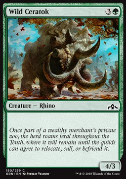 Wild Ceratok - Guilds of Ravnica (Common) [150]