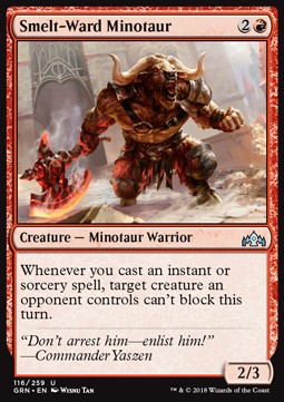 Smelt-Ward Minotaur - Guilds of Ravnica (Uncommon) [116]