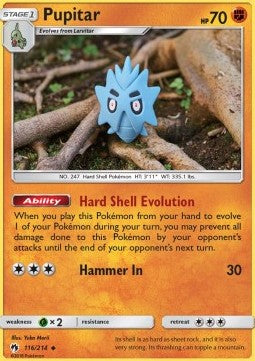 Pupitar - Lost Thunder (Uncommon) [116]