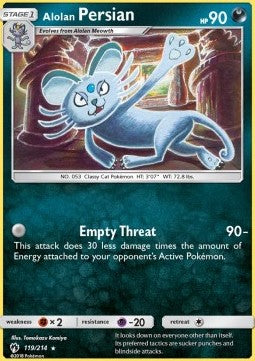 Alolan Persian - Lost Thunder (Rare) [LOT-119]