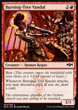 Burning-Tree Vandal - Ravnica Allegiance (Common) [94]