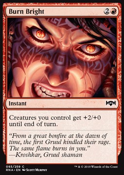 Burn Bright - Ravnica Allegiance (Common) [RNA-93]
