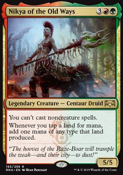Nikya of the Old Ways - Ravnica Allegiance (Rare) [RNA-193]