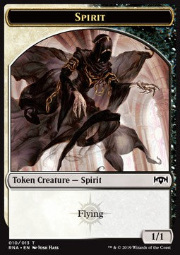 Spirit Token (White and Black 1/1) - Ravnica Allegiance (Token) [T10]