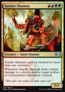 Sunder Shaman - Ravnica Allegiance (Uncommon) [210]