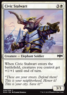 Civic Stalwart - Ravnica Allegiance (Common) [6]