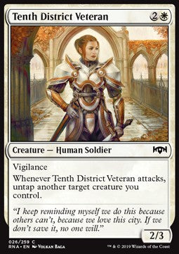 Tenth District Veteran - Ravnica Allegiance (Common) [26]