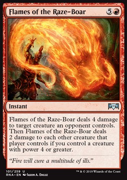 Flames of the Raze-Boar - Ravnica Allegiance (Uncommon) [101]