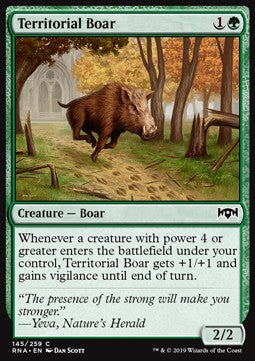 Territorial Boar - Ravnica Allegiance (Common) [145]