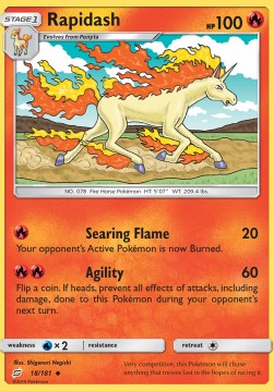 Rapidash - Team Up (Uncommon) [18]