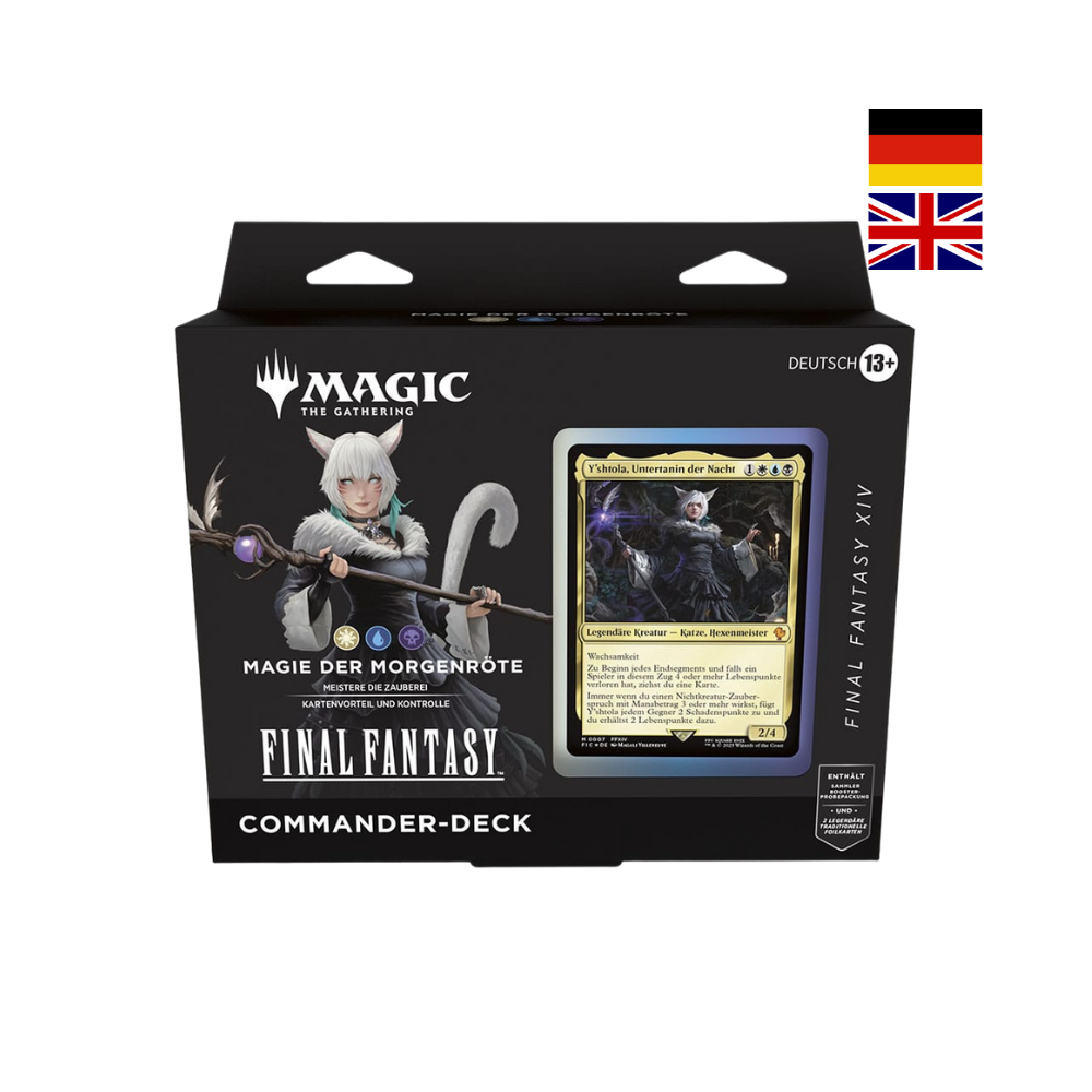 Magic The Gathering Final Fantasy Commander-Deck „Magie der Morgenröte“ –  Deck mit Y’shtola als legendäre Kreatur aus FFXIV.