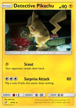 Detective Pikachu - Detective Pikachu (Rare) [DET-10]