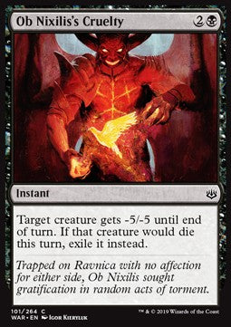 Ob Nixilis's Cruelty - War of the Spark (Common) [WAR-101]