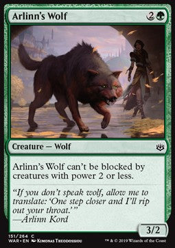 Arlinn's Wolf - War of the Spark (Common) [WAR-151]
