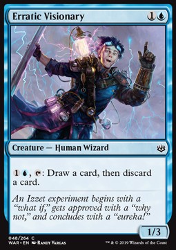 Erratic Visionary - War of the Spark (Common) [48]