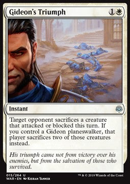 Gideon's Triumph - War of the Spark (Uncommon) [15]