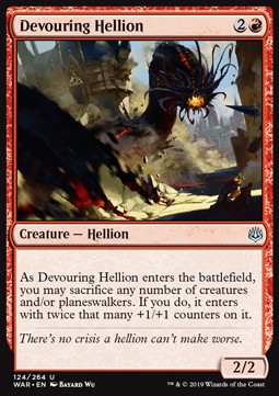 Devouring Hellion - War of the Spark (Uncommon) [WAR-124]