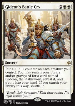 Gideon's Battle Cry - War of the Spark: Extras (Rare) [XWAR-267]