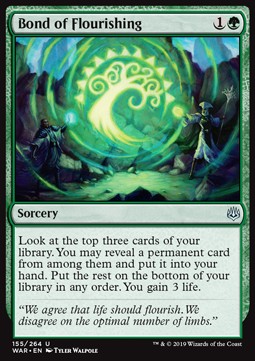 Bond of Flourishing - War of the Spark (Uncommon) [155]