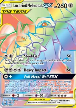 Lucario & Melmetal GX - Unbroken Bonds (Secret Rare) [UNB-224]