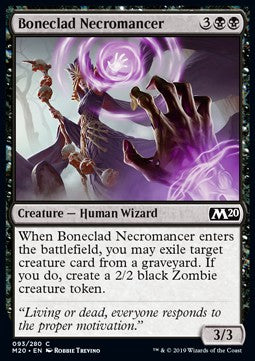 Boneclad Necromancer - Core 2020 (Common) [M20-93]