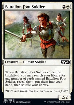 Battalion Foot Soldier - Core 2020 (Common) [M20-7]