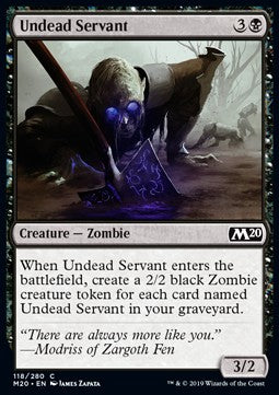 Undead Servant - Core 2020 (Common) [M20-118]