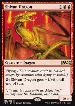 Shivan Dragon - Core 2020: Extras (Rare) [335]