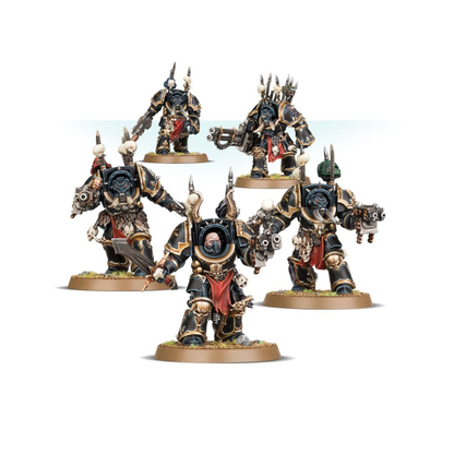 Warhammer 40k Chaos Terminator Squad Miniaturen Set Chaos Space Marines 5 Modelle Tabletop Figuren Box