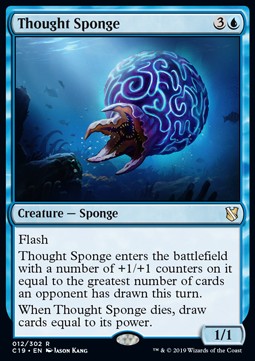 Thought Sponge - Commander 2019 (Rare) [C19-12]
