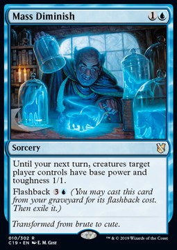 Mass Diminish - Commander 2019 (Rare) [C19-10]
