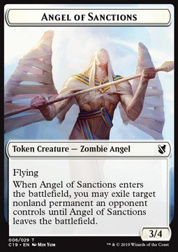 Angel of Sanctions Token // Horror Token (A */*) - Commander 2019 (Token) [T 6/23]