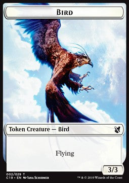 Bird Token (W 3/3) // Sculpture Token (A */*) - Commander 2019 (Token) [T 2/24]