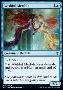 Wishful Merfolk - Throne of Eldraine (Common) [73]