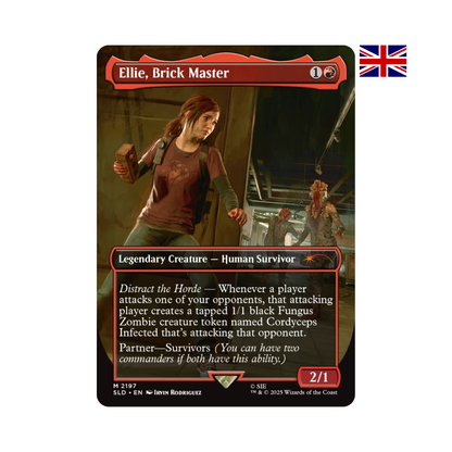 Magic: The Gathering Karte „Ellie, Brick Master“ aus Secret Lair x The Last of Us Part I, Legendary Creature Human Survivor