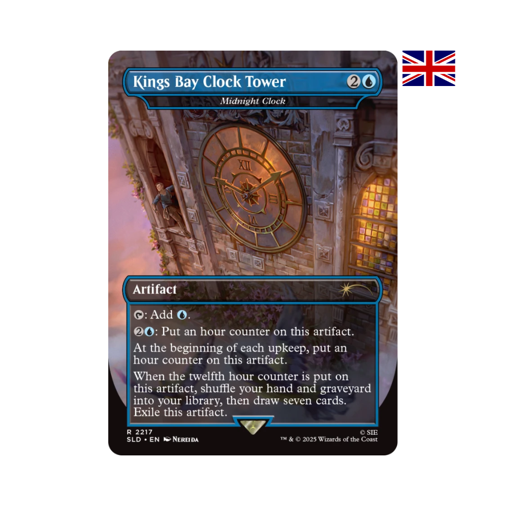 Magic Artifact Karte Kings Bay Clock Tower aus dem Secret Lair x Uncharted Set