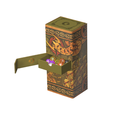 Ultimate Guard Deck Box Twin Flip’n’Tray 266+ Xenoskin „Chronicle of Victory“ aus Lorwyns Finsternis mit Zubehörfächern, Premium Deckbox für Magic Karten