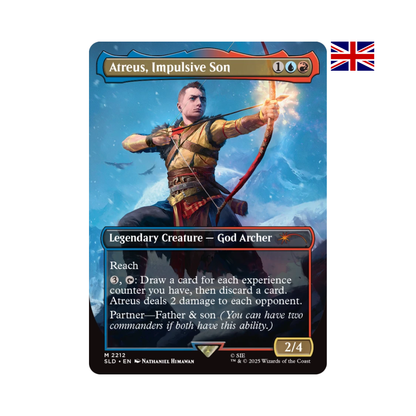 Atreus Impulsive Son Magic The Gathering Karte Secret Lair God of War Ragnarök Norse Set Englisch