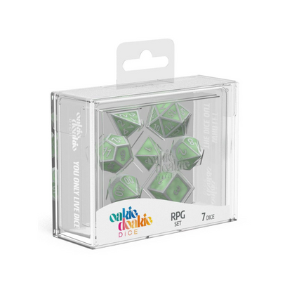 Würfelset RPG - Metal Glow in the Dark (7)