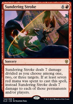 Sundering Stroke - Throne of Eldraine (Rare) [144]