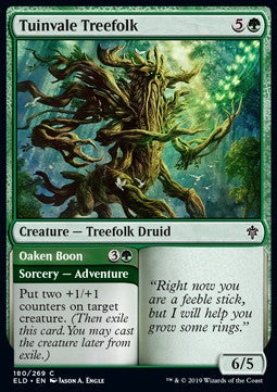 Tuinvale Treefolk // Oaken Boon - Throne of Eldraine (Common) [180]
