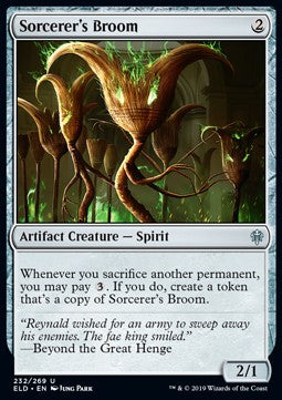 Sorcerer's Broom - Throne of Eldraine (Uncommon) [232]