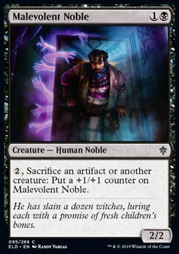 Malevolent Noble - Throne of Eldraine (Common) [95]