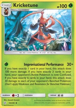 Kricketune - Cosmic Eclipse (Uncommon) [14]