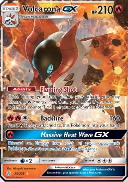 Volcarona GX - Cosmic Eclipse (Ultra Rare) [CEC-35]
